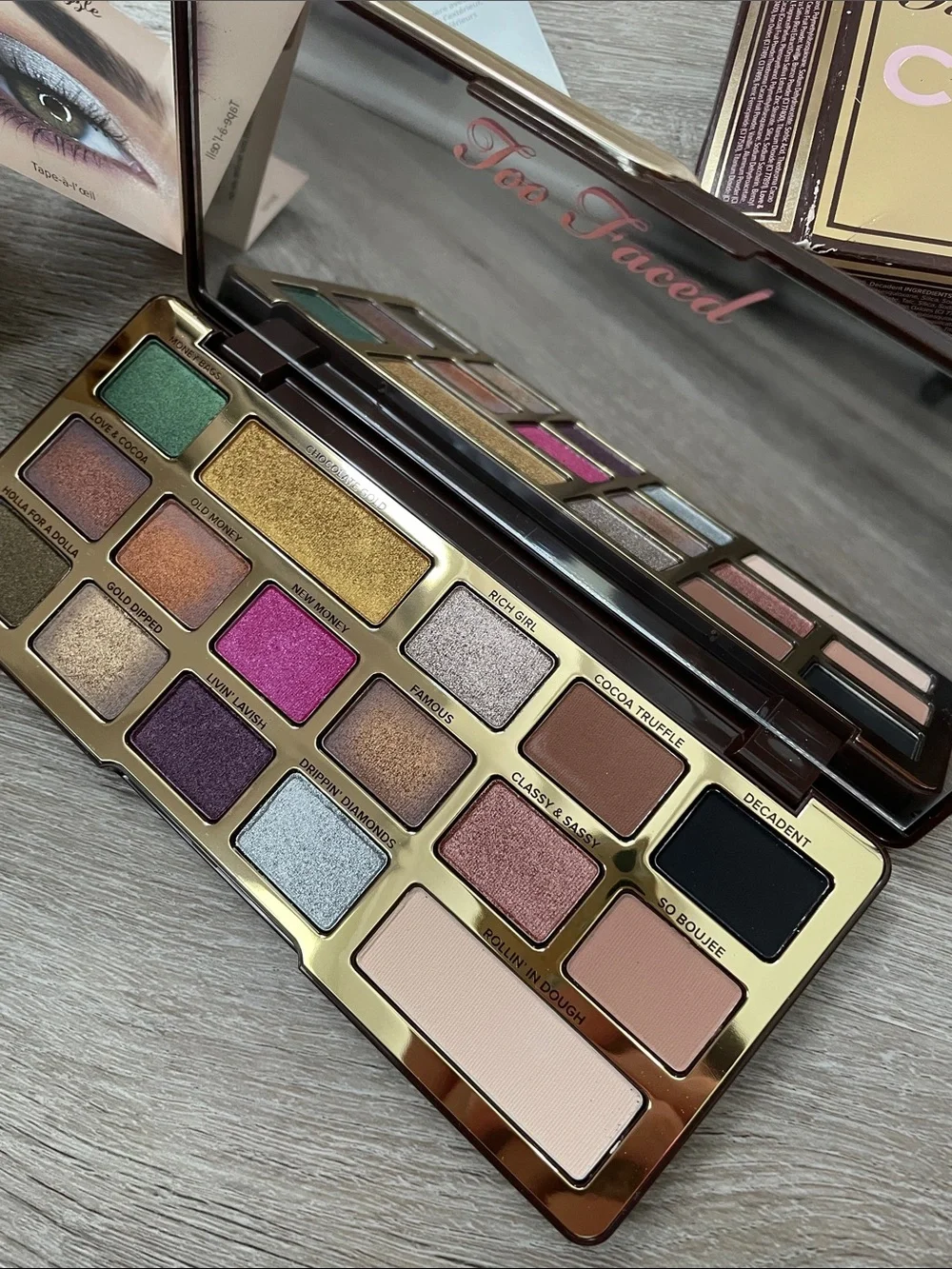 NIB Too Faced Chocolate Gold palette
